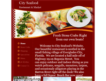Tablet Screenshot of cityseafood1.com